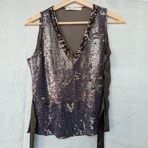 Nougat London sequin top